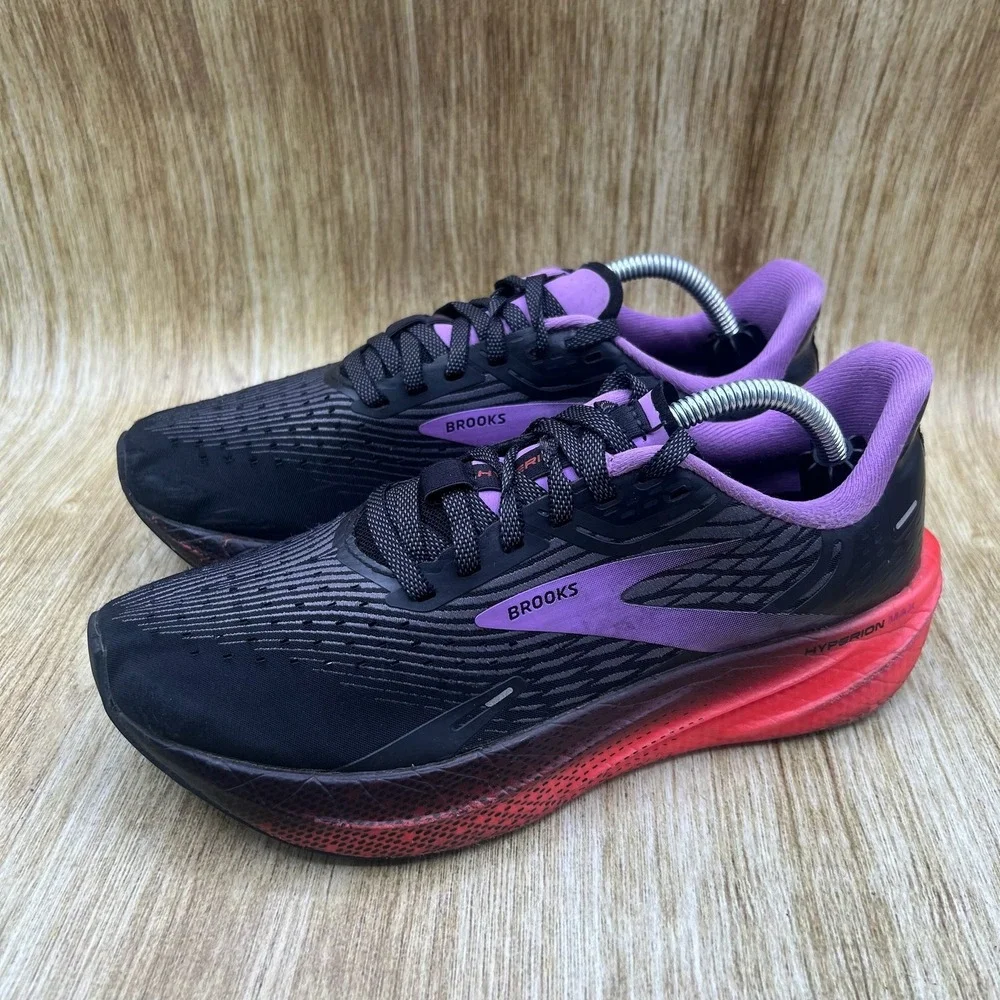 Brooks Hyperion Max Women's Size 7.5 Running Shoes Black Purple 1203771B089